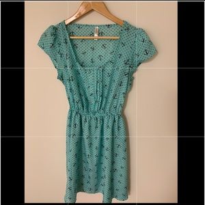 Pin up style anchor print dress